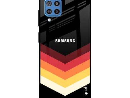 Abstract Arrow Pattern Glass Case For Samsung Galaxy F22 on Sale