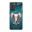 Adorable Baby Elephant Glass Case For Oppo Reno6 Pro For Cheap