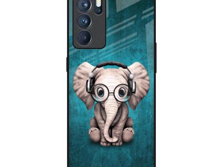 Adorable Baby Elephant Glass Case For Oppo Reno6 Pro For Cheap