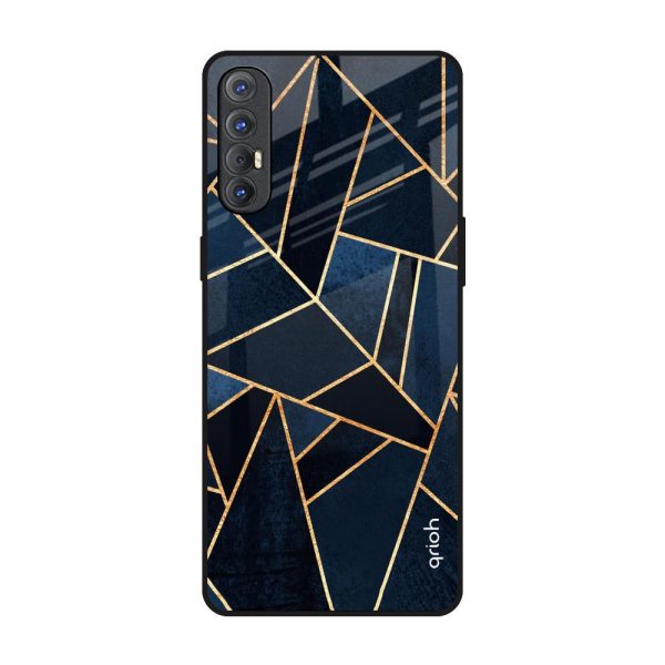 Abstract Tiles Glass Case for Oppo Reno 3 Pro Online now