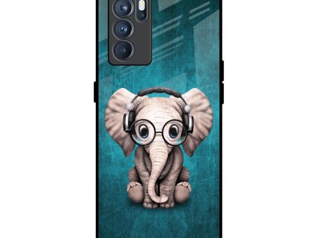 Adorable Baby Elephant Glass Case For Oppo Reno6 Online Hot Sale