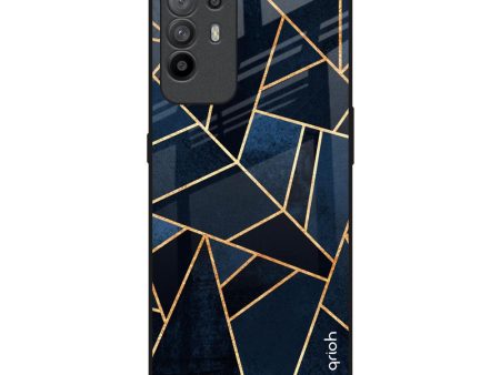 Abstract Tiles Glass Case for Oppo F19 Pro Plus For Cheap