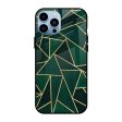 Abstract Green Glass Case For iPhone 13 Pro Max Fashion