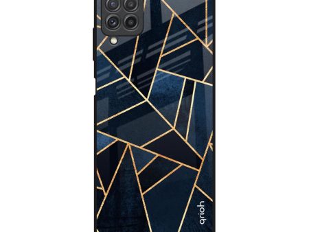 Abstract Tiles Glass Case for Samsung Galaxy A22 Fashion