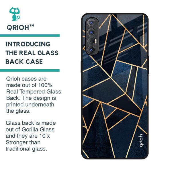 Abstract Tiles Glass Case for Oppo Reno 3 Pro Online now