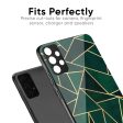 Abstract Green Glass Case For Samsung Galaxy A22 5G For Cheap