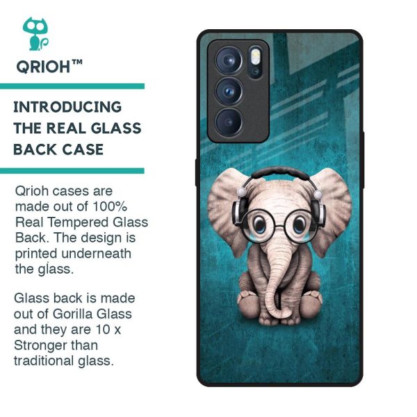 Adorable Baby Elephant Glass Case For Oppo Reno6 Pro For Cheap