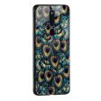 Peacock Feathers Glass case for Oppo F19 Pro Plus For Sale