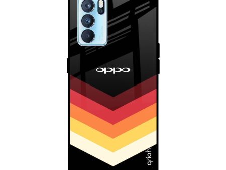 Abstract Arrow Pattern Glass Case For Oppo Reno6 Pro Online now