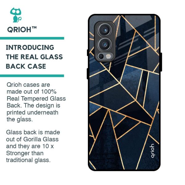 Abstract Tiles Glass Case for OnePlus Nord 2 Online Hot Sale