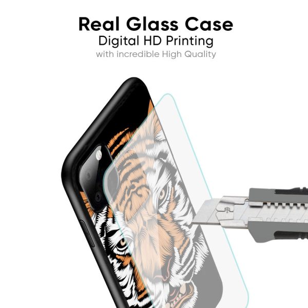 Angry Tiger Glass Case For iPhone 13 Pro Online Sale