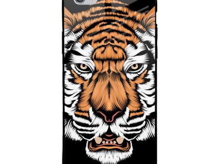 Angry Tiger Glass Case For iPhone 6 Plus For Discount