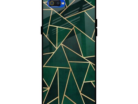 Abstract Green Glass Case For Realme C2 Cheap