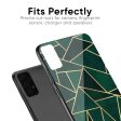 Abstract Green Glass Case For Realme C3 Online now