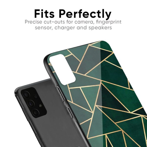 Abstract Green Glass Case For Realme C3 Online now