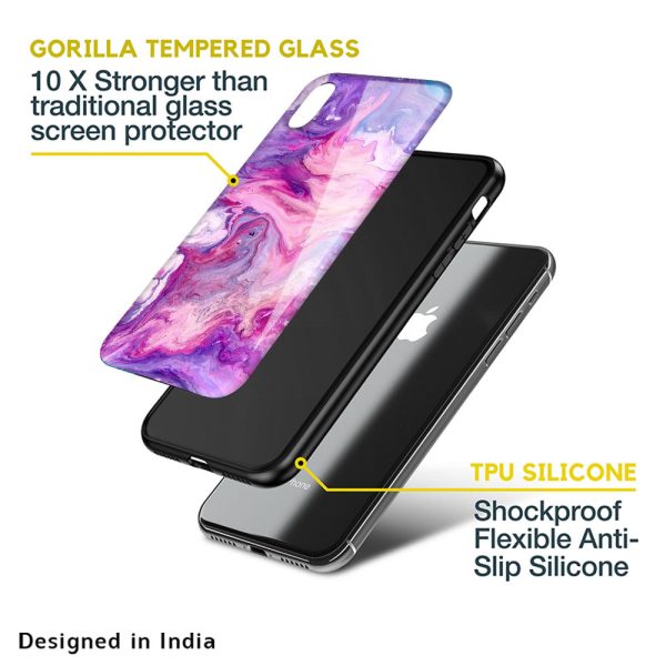 Cosmic Galaxy Glass Case for iPhone 13 mini Online now