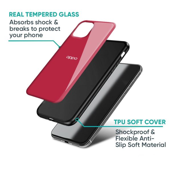 Solo Maroon Glass case for Oppo F19 Pro Plus Discount