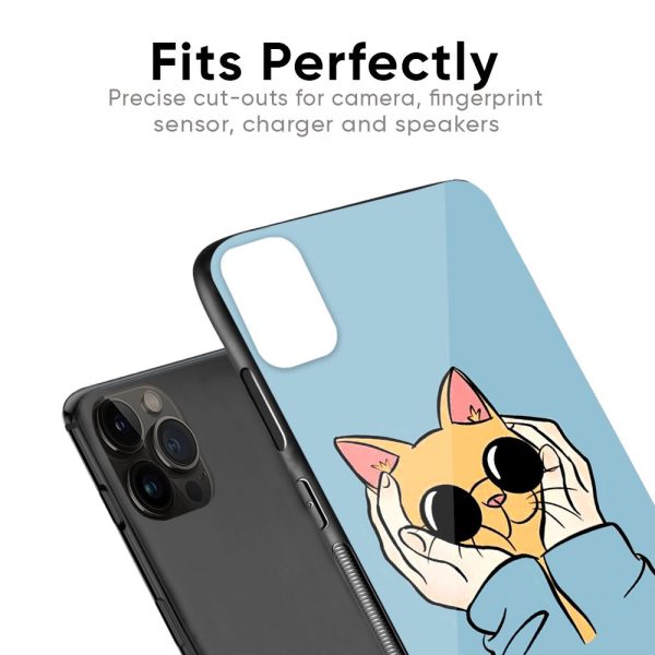 Adorable Cute Kitty Glass Case For iPhone 13 Pro Online Sale