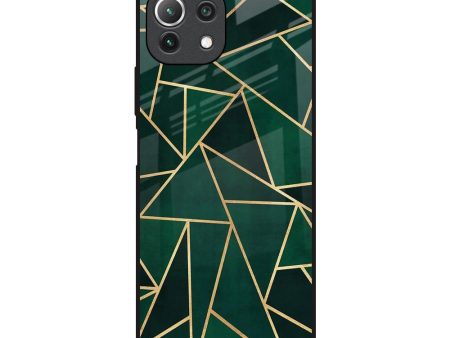 Abstract Green Glass Case For Mi 11 Lite Online Sale