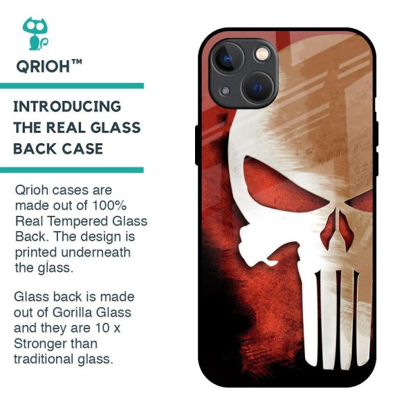 Red Skull Glass Case for iPhone 13 mini Online Hot Sale