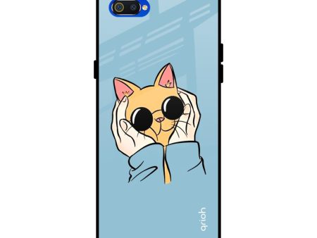 Adorable Cute Kitty Glass Case For Realme C2 Hot on Sale