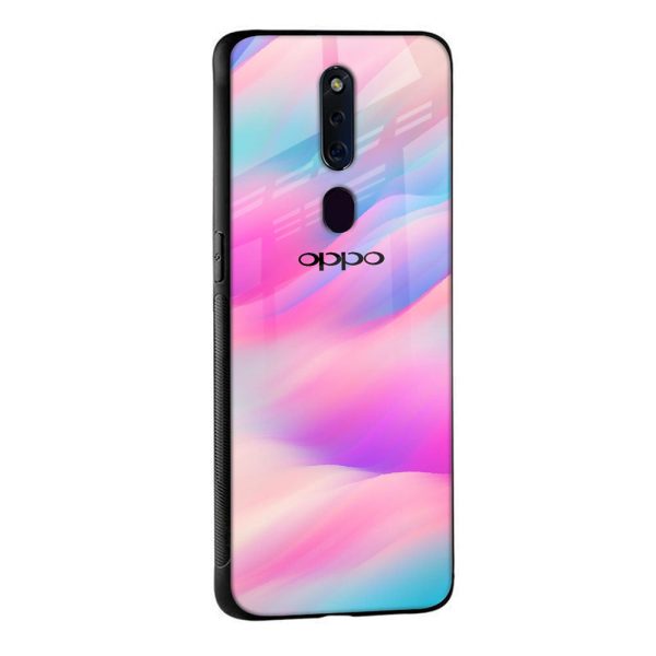 Colorful Waves Glass case for Oppo F19 Pro Plus Cheap