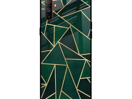 Abstract Green Glass Case For Realme C3 Online now