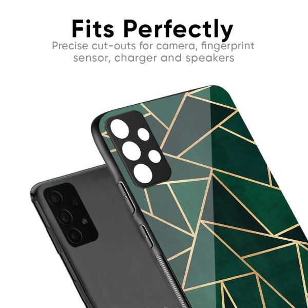 Abstract Green Glass Case For Samsung Galaxy F22 Fashion