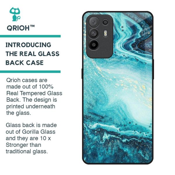 Sea Water Glass Case for Oppo F19 Pro Plus Supply