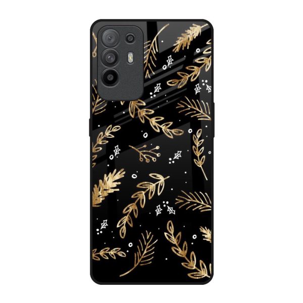 Autumn Leaves Glass Case for Oppo F19 Pro Plus Cheap