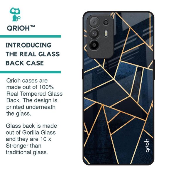 Abstract Tiles Glass Case for Oppo F19 Pro Plus For Cheap