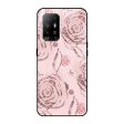 Shimmer Roses Glass case for Oppo F19 Pro Plus Hot on Sale