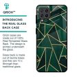 Abstract Green Glass Case For Samsung Galaxy F22 Fashion