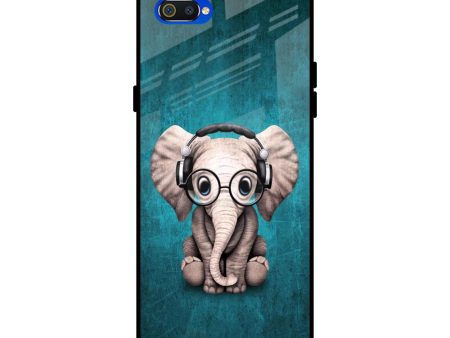 Adorable Baby Elephant Glass Case For Realme C2 Discount