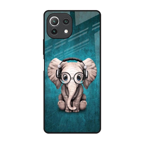 Adorable Baby Elephant Glass Case For Mi 11 Lite Online