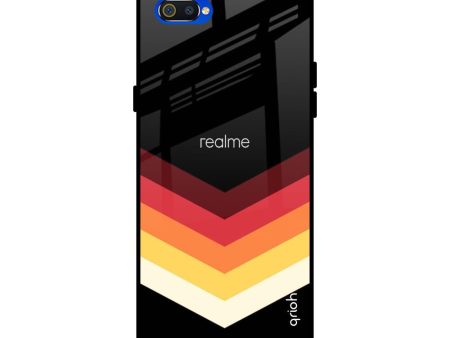 Abstract Arrow Pattern Glass Case For Realme C2 Hot on Sale