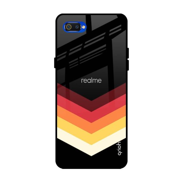 Abstract Arrow Pattern Glass Case For Realme C2 Hot on Sale