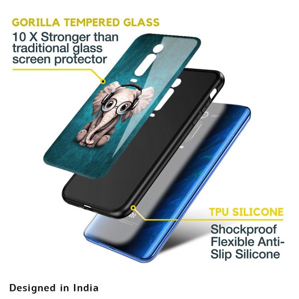 Adorable Baby Elephant Glass Case For Mi Redmi Note 10 Pro For Discount