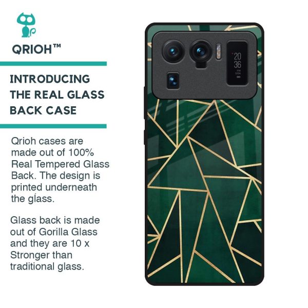 Abstract Green Glass Case For Mi 11 Ultra Online now