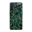 Abstract Green Glass Case For Oppo F19 Online now