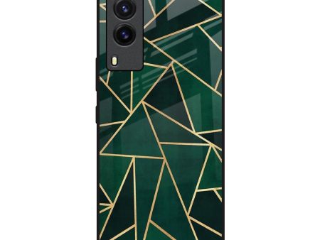 Abstract Green Glass Case For Vivo V21e For Sale