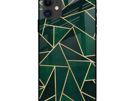 Abstract Green Glass Case For iPhone 12 mini Hot on Sale