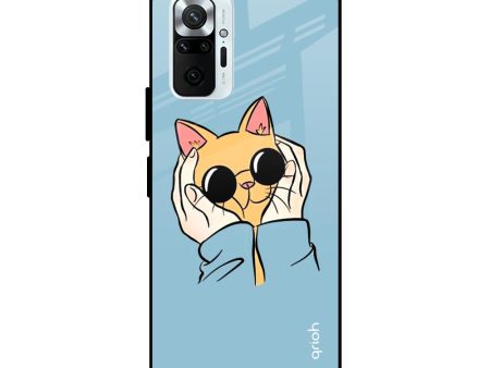 Adorable Cute Kitty Glass Case For Redmi Note 10 Pro Max Cheap