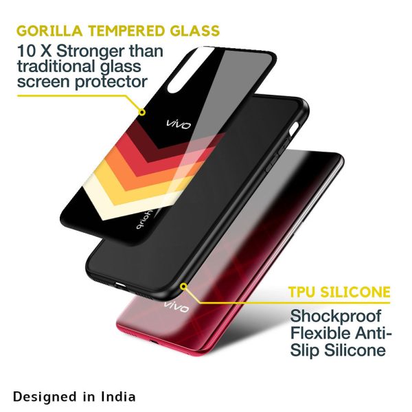 Abstract Arrow Pattern Glass Case For Vivo V21e For Cheap