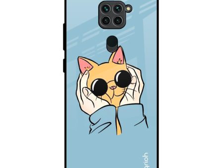 Adorable Cute Kitty Glass Case For Redmi Note 9 Online Hot Sale