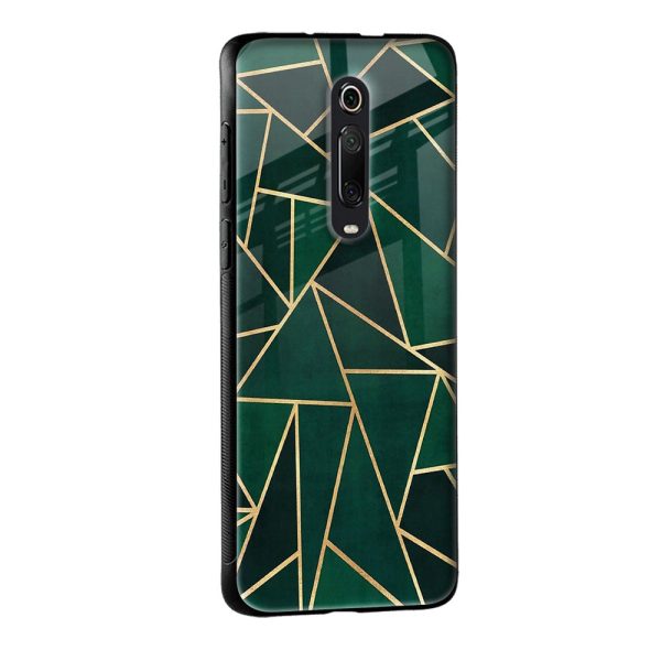 Abstract Green Glass Case For Mi Redmi Note 10 Pro For Sale