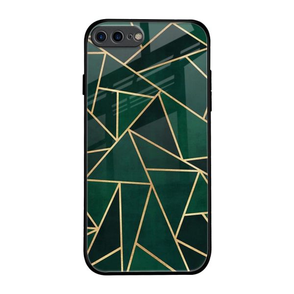 Abstract Green Glass Case For iPhone 7 Plus For Discount