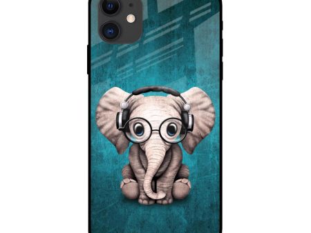 Adorable Baby Elephant Glass Case For iPhone 12 on Sale