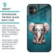 Adorable Baby Elephant Glass Case For iPhone 12 on Sale