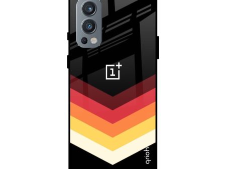 Abstract Arrow Pattern Glass Case For OnePlus Nord 2 For Cheap